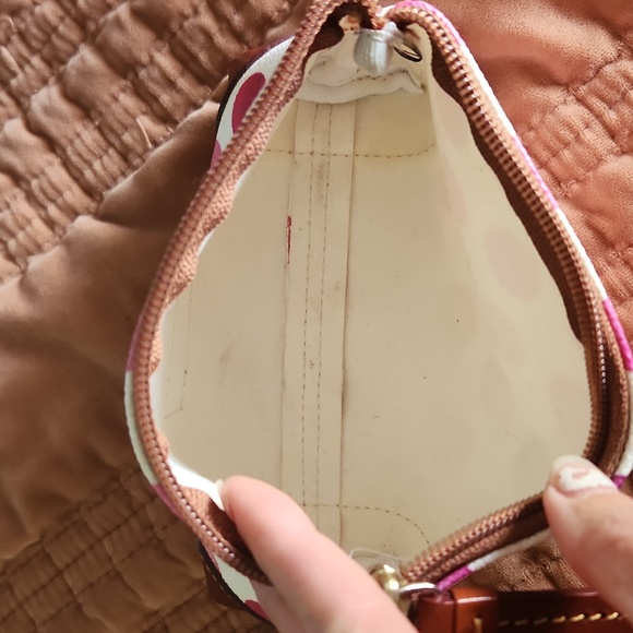 Dooney & Bourke Pink Polka Dot Women's Bag - Picture 4 of 4